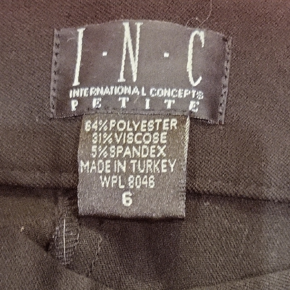 INC International Concepts Black Flare Pants - Picture 2 of 5